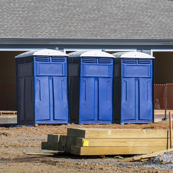 are there any restrictions on where i can place the porta potties during my rental period in Hollytree Alabama